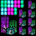 Rossesay 24 Pcs Disco Lantern Table Centerpiece for 70s Music Party Decor by Rossesay