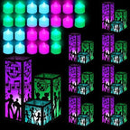 Rossesay 24 Pcs Disco Lantern Table Centerpiece for 70s Music Party Decor by Rossesay