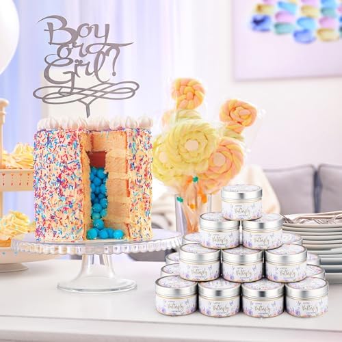 Threlaco 50 Pcs Baby Shower Candles, Party Favors, Flower and Butterfly - Image 6
