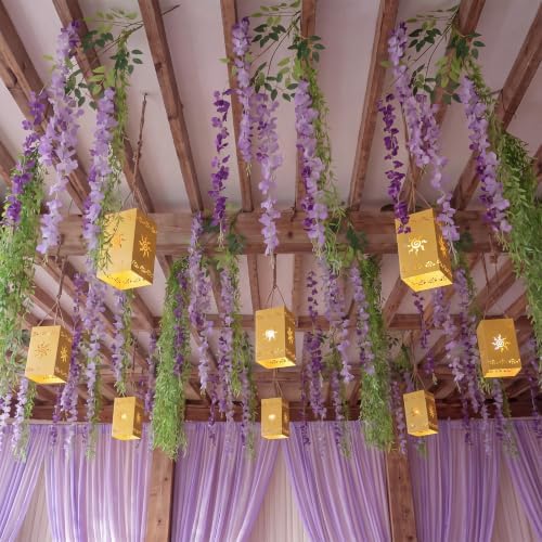Yinder 33 Pcs Purple Princess Party Decor Princess Sun Ceiling Decor - Image 3