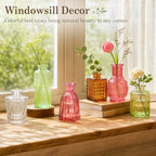 TBWIND 24pcs Colorful Glass Bud Vases Set - Image 3