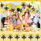 Taiyin 24 Pcs Bee Paper Fans Party Supplies Decorative Handheld Party Favor - Image 6