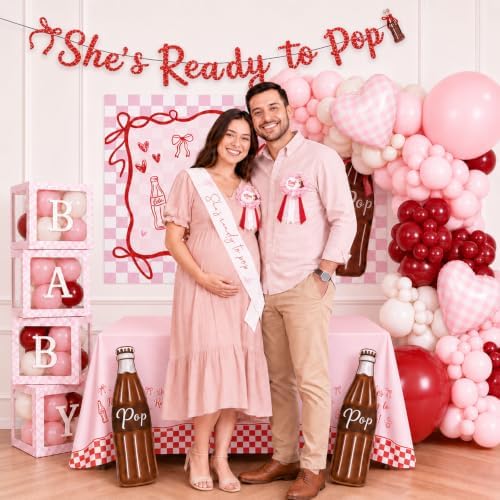 She’s Ready to Pop Baby Shower Decorations, Soda Pop Baby Shower Party Decor - Image 3