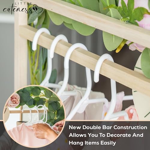 Wooden Baby Shower Crate Closet, Personalized Baby Shower Basket, Natural - Image 4