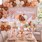 6 Sets Bear Baby Shower Decorations, Centerpieces,Brown - Image 5