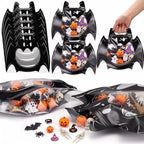 Qinyoung 50 Pcs Halloween Bat Gift Plastic Bags by Qinyoung