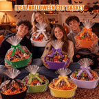 Hoolerry 8 Set Halloween Basket with Handles Cotton Rope Woven 12"x 8" x 5" - Image 4
