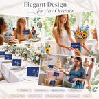 Gueevin 200 Pcs Navy Blue Thank You Cards with Envelopes and Stickers Bulk - Image 6