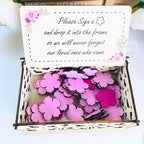 Personalized Baby Shower Guest Book Alternative, Floral Acrylic Drop Box - Image 5