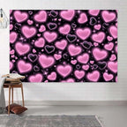 12X10FT Pink Heart Backdrop Birthday Party Decorations Photography Background Girls Baby Shower Banner Photo Booth Props Decor - Image 3