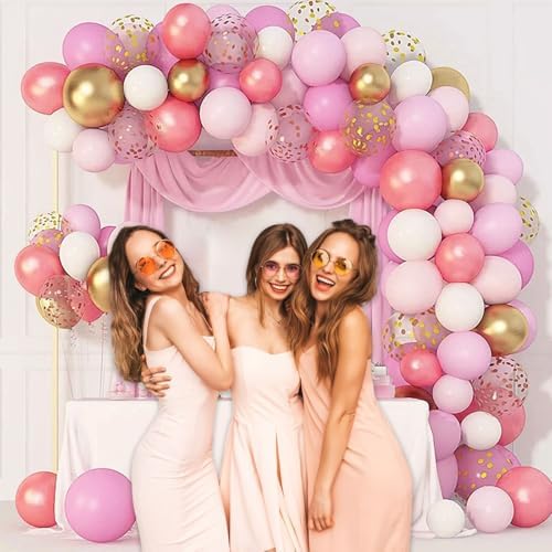 10 x 7 Feet Light Pink Backdrop Curtain for Partie, Background Curtains for Photoshoot, Birthday, Wedding, Halloween, Thanksgiving, Christmas Day, New Year Party Decorations 5Ft x 7Ft, 2 Panels - Image 4