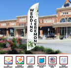 Wedding Ceremony Sign feather flag Pole Kit for Outdoor by Mavis Printing|15 FEET Long Polyester Outdoor Banner Flag Easy Hang|HD Print Swooper Flag Pole Mount to Celebrate Wedding Ceremony - Image 6