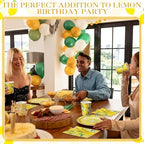 Pickmesh 400 Pcs Lemon Party Supplies Summer Fruit Plates Napkins Serve 50 - Image 4