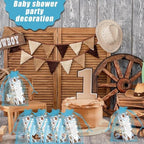 289 Pieces Cowboy Baby Shower Favors for Guest A Little Cowboy is On the Way Ballpoint Pens and Keychains Gifts Bulk Retractable Baby Shower Pens Gender Reveal Greeting Cards Souvenirs Prizes - Image 6
