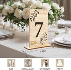 Wedding Table Numbers 1-20 Wooden Table Numbers for Wedding Reception - Image 2