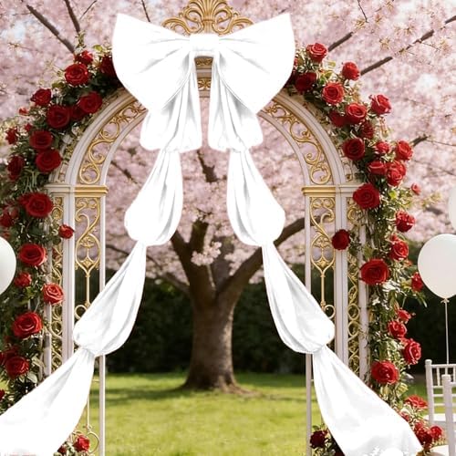 Luxury Giant Velvet Bow Decor Oversized Wall Bow Decorations Bow Decorative for Room Wall Party Birthday Backdrop Baby Shower Decor Front Door Patio Outdoor Wedding Arch - Image 5