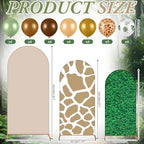 Foilswirl 34 Pcs Jungle Party Decor 4ft 5ft 6ft Safari Arch Backdrop Cover - Image 4