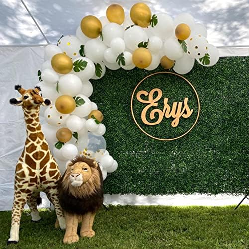 98Pcs Balloon Garland Arch Kit, Gold Confetti Latex Balloons for Wedding Kids Jungle Birthday Party Decorations Baby Shower Balloon Arch Kit (Color : 98pcs Set) - Image 6