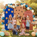 Moukeren 3 Pcs Cookie Arch Cover 4ft 5ft 6ft Spandex Backdrop Stand Decor - Image 5
