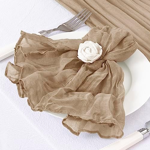 DeZerlor Nude Cheesecloth Napkins Fall Cloth Napkins Set of 50 for Party - Image 6