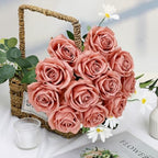 48 PCS Dusty Roses Artificial Flowers, Silk - Image 5