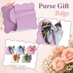 Kacctyen 50 Pack Mini Leather Purse Gift Bags PU Wedding,Fresh Color - Image 4