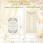 Blulu 3 Pack Wedding Sign Holder, Adjustable Sign Stand, 50-68 in,White - Image 2