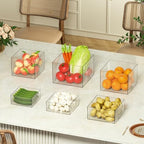 6 Pcs Clear Acrylic Boxes for Display as Buffet Risers and Stands, Food Risers for Party, Table, Stands, including 10", 9", 8.5", 8", 7.5", 6.8", (Large, 6Pcs, Clear) - Image 5