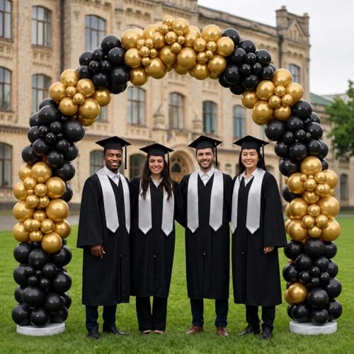 PMU DIY Professional Balloon Arch Premiere Kit (Black and Gold) Balloon Garland for Party Decoration, Decoration Kit for Birthday Party, Wedding, Graduation, Baby Shower (41696-61646-73005) Pkg/1 - Image 3