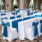 MDS® Pack of 75 Satin Chair Sashes for Wedding & Events – Dark Teal - Image 6