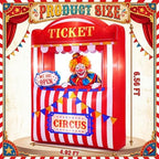 Soulchen 6x5 Ft Inflatable Carnival Ticket Booth with LED and Blower - Image 2