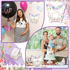 peacoblue Baby Shower Guest Book Alternative Set – 73 Pcs Wooden Butterfly Memory Kit with Display Frame, Keepsake Box, and Signature Pieces Decorations for Girl or Boy Parties - Image 6