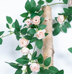 2PCS x 6FT Rose Garland Artificial Flower Vine for Home Decor, Champagne - Image 2