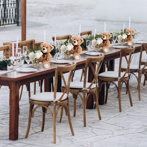 Guludai 37Pcs Bear Baby Shower Centerpieces Brown Eucalyptus Mason Jar - Image 6