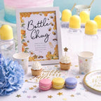 Funny Bottle Chug Baby Shower Drinking Game for 15 Guests, Includes 15 Pack 8.5oz Baby Bottles with Nipples & Standing Wood Framed Sign, Western Cowboy Baby Shower Favors & Party Activities(Yellow) - Image 6