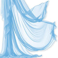Barcelonetta | Chiffon Fabric | Decoration, Drapery Fabric | Wedding, Gender Reveal, Baby Shower, Birthday | for Arbor, Arch, Canopy, Table and Chair Decoration (Light Blue, 10 Yards) by Barcelonetta