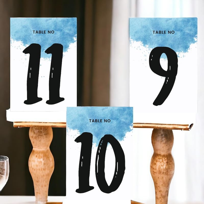 Numeric Design Table Number Cards Double Sided Party Table Numbers for Reception Baby Shower Anniversary Birthday Bridal Party 4x6 100 Pcs - Image 3