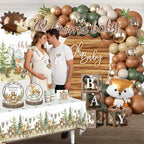 265PCS Woodland Baby Shower Decorations Gender Neutral Serves 25 - Image 6