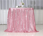 PartyDelight Fuchsia Pink Sequin Table Skirt 14ft Long x 30 Inch High - Image 5