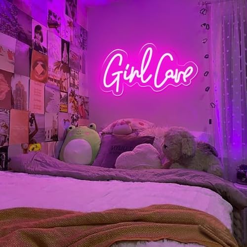 Girl Cave Neon Sign Pink Decor for Girls 15.7×7.9 inches Girl Cave Led Light for Bedroom Home Decor Wall Decor LED Neon Signs for Girls Party Gamer Room Beauty Room Nail Studio to Art Decoration - Image 5