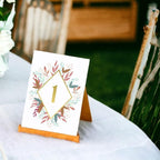 Multi Leaf Design Table Number Cards Double Sided Party Table Numbers for Reception Baby Shower Anniversary Birthday Bridal Party 4x6 100 Pcs - Image 2