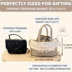 Baby Gift Set | 11 Piece Gender Neutral Newborn Gift Basket for Boys & Girls – Baby Essentials with Plate, Bib, Spoon, Cup, Feeder, Outfit, Rattles & Storage Bag - Image 4