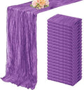 20 Pack Purple Cheesecloth Table Runner 10FT Boho Fabric Rustic Cheese Cloth Table Runner for Wedding Bridal Shower Baby Shower Gauze Sheer Birthday Party Table Decorations 20 x 120 Inch Long by FoliafeelHome