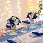Sziqiqi Fake Flowers for Wedding Centerpiece, Kissing Ball, Navy Blue, 6Pcs - Image 6