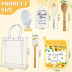 Teenyyou 6 Sets Baby Shower Prizes Potholder Spatula Spoon Whisk,Honey - Image 3