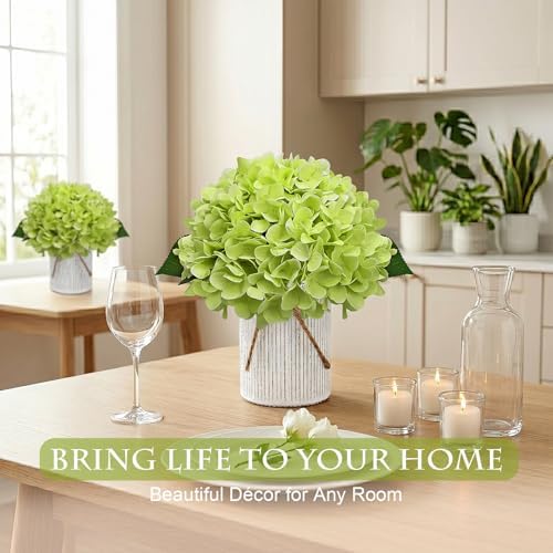 Light Green Flower Table Centerpieces - Set of 6 - Image 4