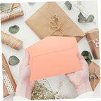 50pcs Iridescent Paper Envelopes Pink Decorative Wedding Invitations - Image 3