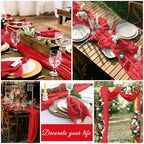 20 Pack Cheesecloth Table Runner 17 x 108 Inch, Red - Image 7