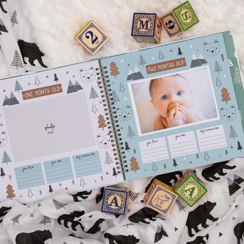 Keepsake Baby Memory Book for Baby Boy or Girl – Timeless Woodland Baby Journal Scrapbook Photo Album for First 5 Years – Milestone Book to Record Every Event from Birth to Age 5 - Image 2