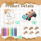 WinnerWhy Baby Shower Games Decorate a Car Craft Kit, Brown Bear - Image 2